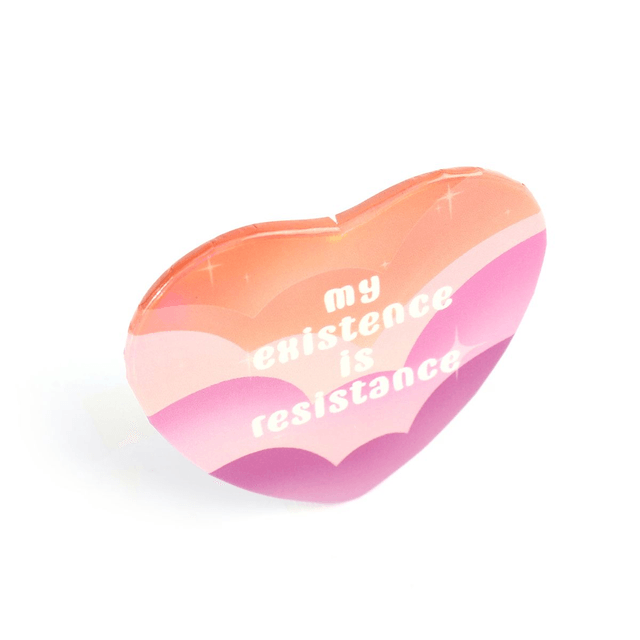Lesbian existence pin