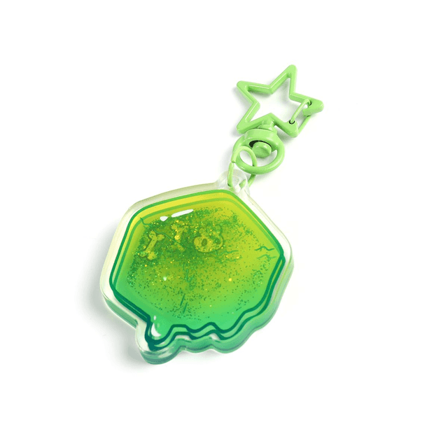 Gelatinous cube keychain