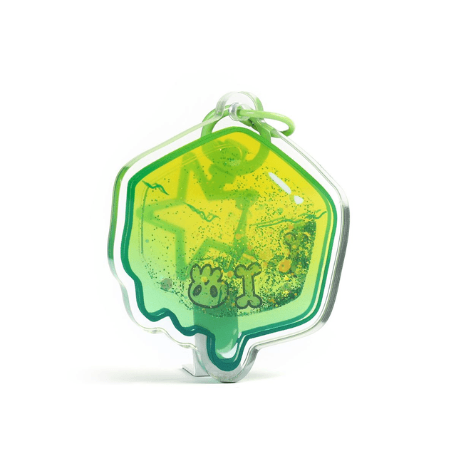 Gelatinous cube keychain