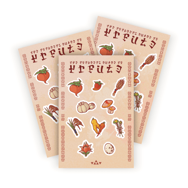 Forager&#039;s guide sticker sheet