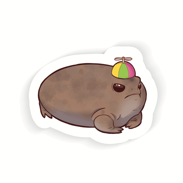 Desert hat sticker