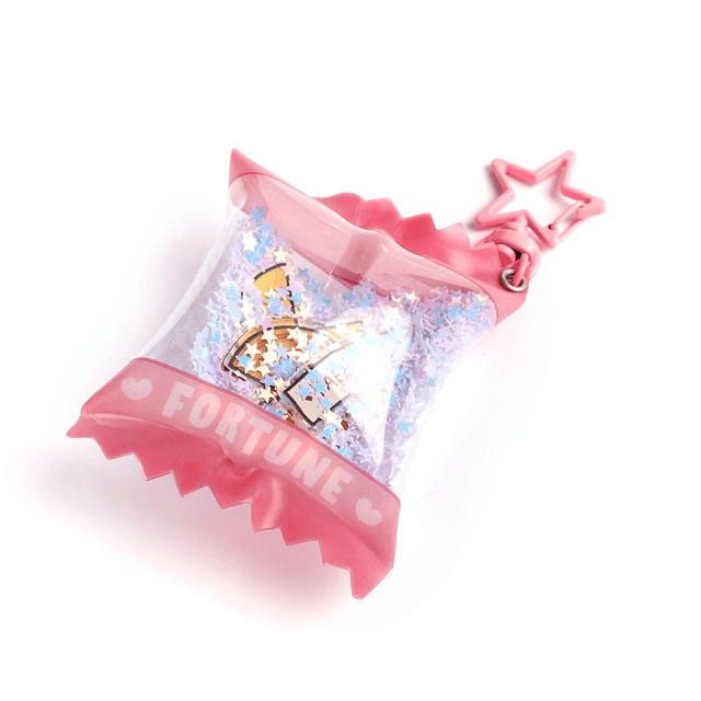 Fortune cookie candybag keychain