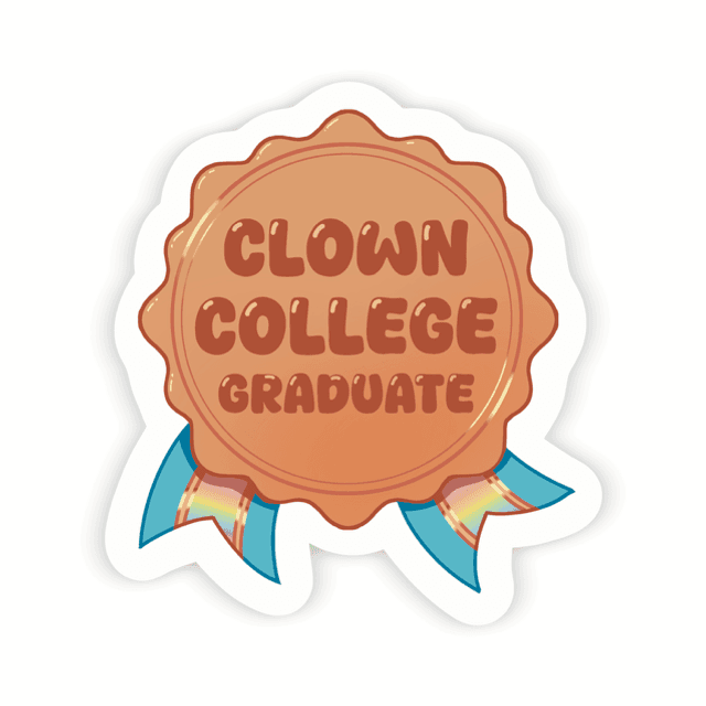 College graduate sticker